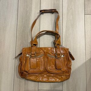 Vintage Chloé Brown Leather Shoulder Bag
